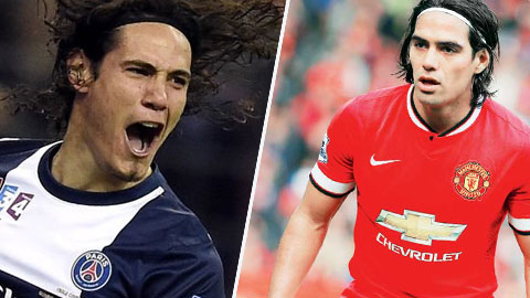 Từ chối mua đứt Falcao, M.U dồn tiền chiêu mộ Cavani