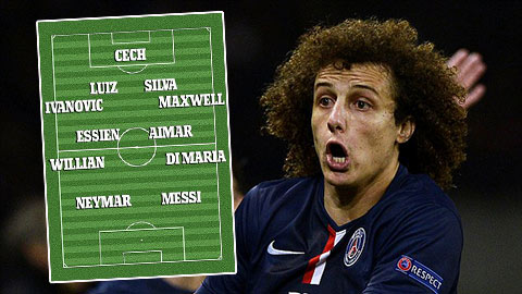 Đội hình tiêu biểu của David Luiz: Không Terry vì có… Luiz