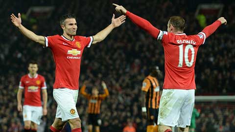 Song sát Rooney–Van Persie sẵn sàng cho trận derby nước Anh