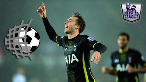 Eriksen, tiền vệ giỏi săn bàn nhất Premier League năm 2014