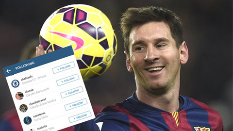 Chán Barca, Messi bất ngờ theo dõi Chelsea trên Instagram Chán Barca, Messi bất ngờ theo dõi Chelsea trên Instagram