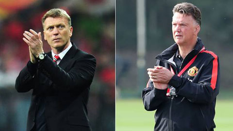 M.U của Van Gaal đang bằng điểm M.U của Moyes