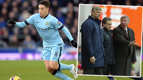 Nasri từ chối M.U vì không muốn đối đầu với HLV Wenger