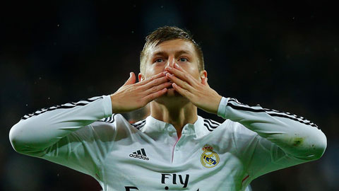 Toni Kroos giành giải Cầu thủ kiến tạo xuất sắc nhất thế giới 2014