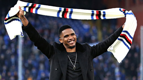 Eto’o ra mắt CĐV Sampdoria