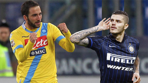 Trước trận Napoli - Inter: Higuain, Icardi gợi nhớ Batigol, Crespo