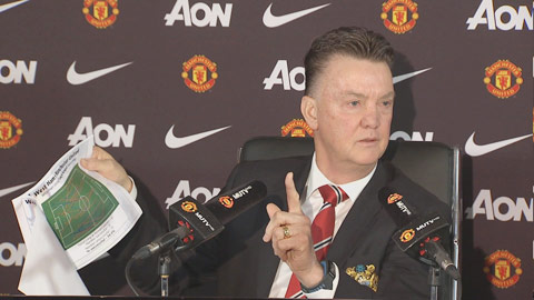 Van Gaal đang dần mất tự tin