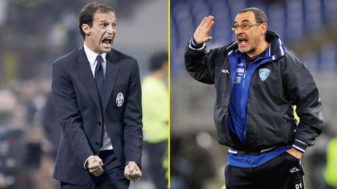 HLV Allegri chạm trán bản sao Sarri