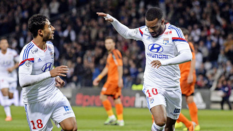 Lyon sống nhờ Lacazette & Fekir