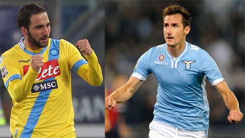 Klose tái ngộ Higuain: Ai có quà chia tay?