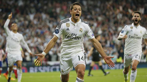 Chicharito lập đại công đưa Real vào bán kết Champions League