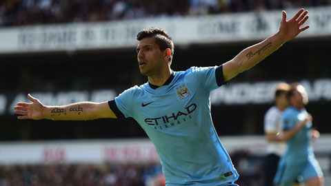 Aguero lập công, Man City hạ gục Tottenham