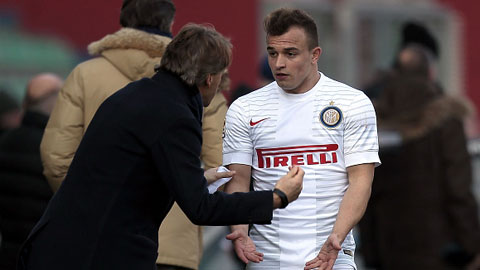 Inter mất Hernanes vì án treo giò: Mancini đành hy vọng vào Shaqiri!