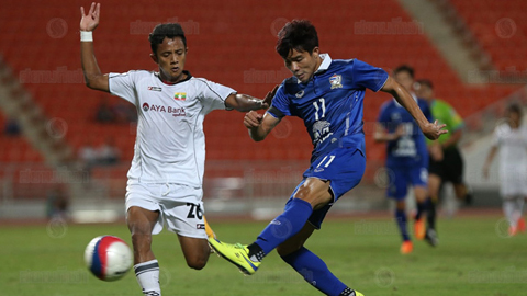 Vùi dập U23 Myanmar 4-0, U23 Thái Lan sẵn sàng cho SEA Games 2015