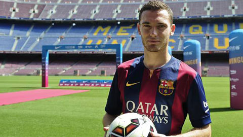 Vermaelen ra mắt Barca ở trận đấu cuối cùng của mùa giải