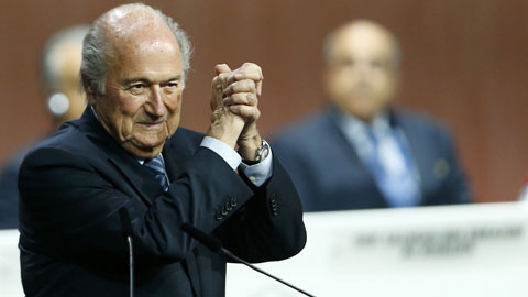 Blatter tái đắc cử Chủ tịch FIFA Blatter tái đắc cử Chủ tịch FIFA