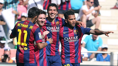 Barca áp đảo Real trong đội hình tiêu biểu La Liga 2014/15