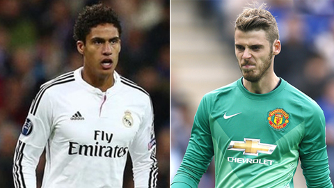 Real phải nhả Varane nếu muốn có De Gea