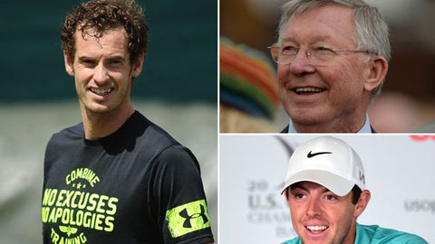 Andy Murray được Sir Alex và Mcllroy làm “quân sư” Andy Murray được Sir Alex và Mcllroy làm “quân sư”