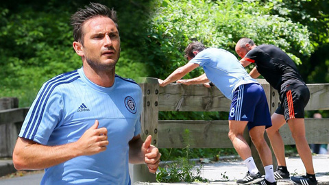 Chùm ảnh về buổi tập đầu của Lampard ở New York City Chùm ảnh về buổi tập đầu của Lampard ở New York City