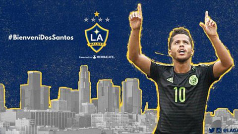 Giovani dos Santos theo chân Steven Gerrard và Robbie Keane tới LA Galaxy