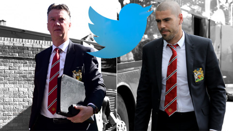 Valdes & Van Gaal làm lành nhờ Twitter