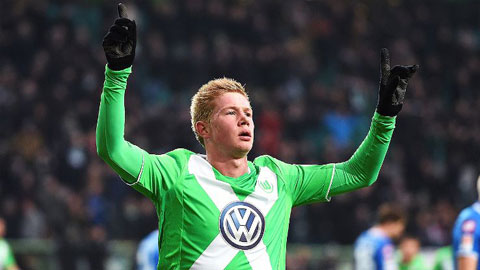 De Bruyne đang khó xử ở Wolfsburg