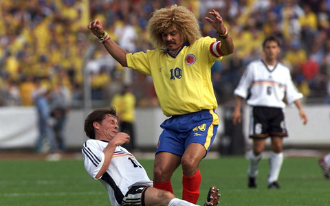 Carlos Valderrama chỉ được đánh giá cao trong màu áo ĐT Colombia