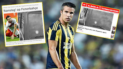 Đồng đội bị bắn, Van Persie run như cầy sấy