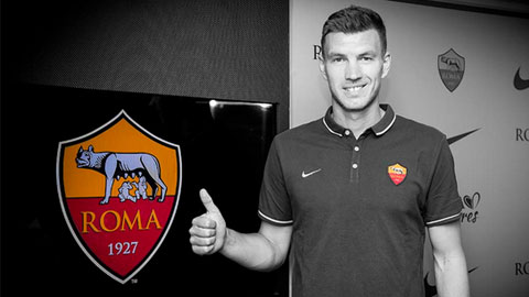 Dzeko hoàn tất thủ tục gia nhập Roma