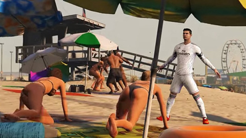 Ronaldo quấy rối phụ nữ và phạm tội trong GTA5