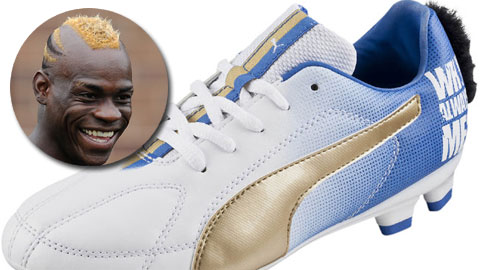 Choáng với mẫu giày theo phong cách Mohican của Balotelli