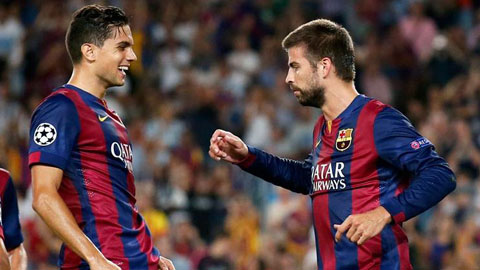 Đội hình của Barca ở trận khai màn La Liga: Bartra thay Pique