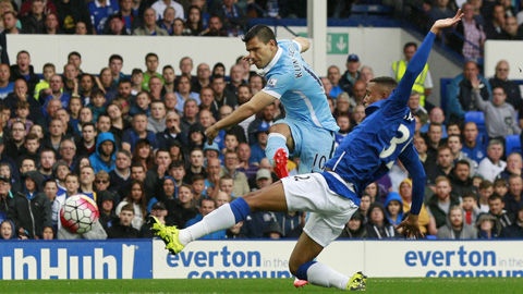 Aguero không có duyên ghi bàn ở trận đấu này