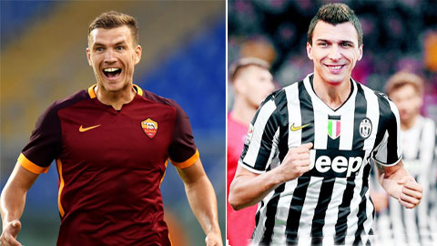 Dzeko vs Mandzukic: Đại pháo Đông Âu so tài