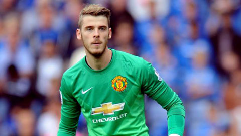 De Gea có tên trong danh sách cầu thủ M.U dự Champions League 2015/16