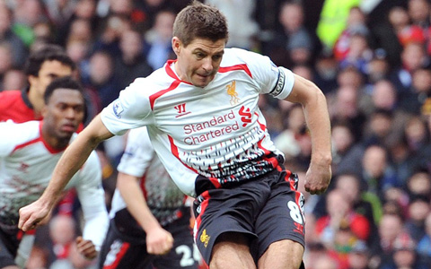 Gerrard và các đồng đội đã có chiến thắng dễ dàng trước M.U