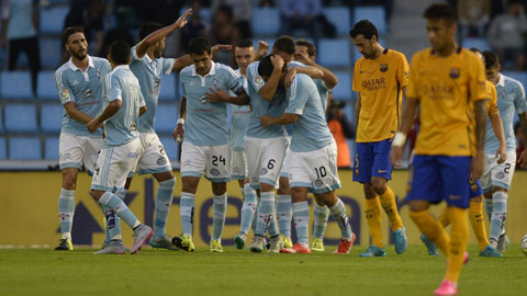 Barca thua bàng hoàng 1-4 trước Celta Vigo