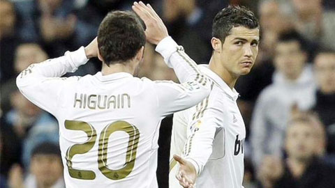 Higuain rời Real để tránh phải chơi bóng cùng Ronaldo