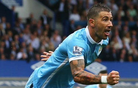 Aleksandar Kolarov (Man City - 34,15km/h)